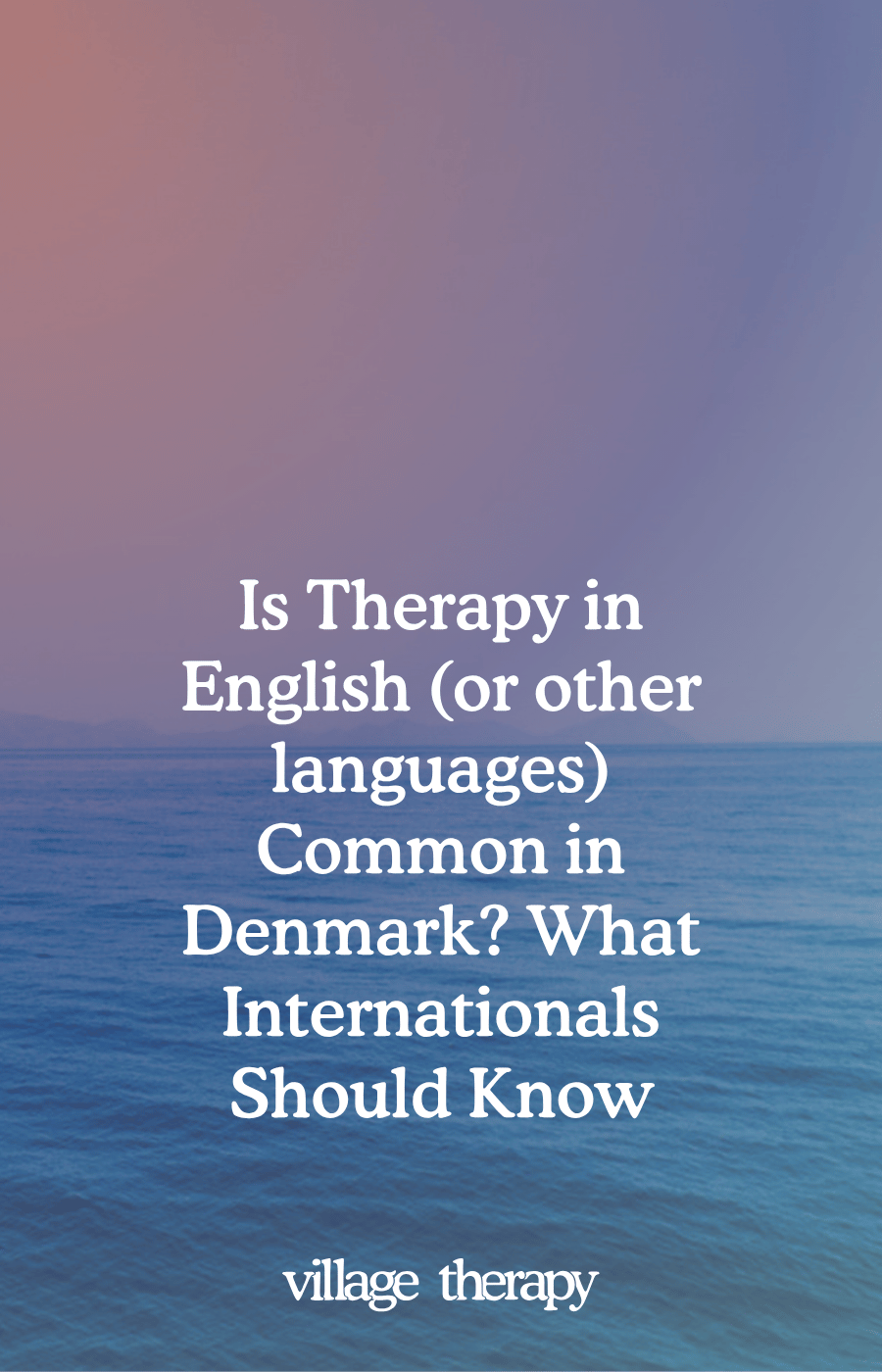 therapy in english