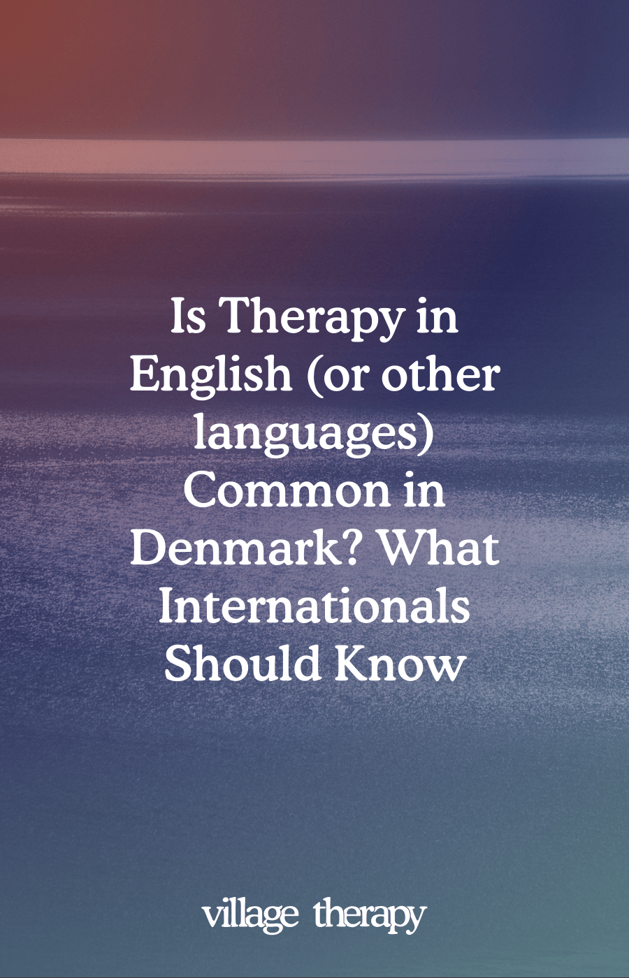 therapy in english