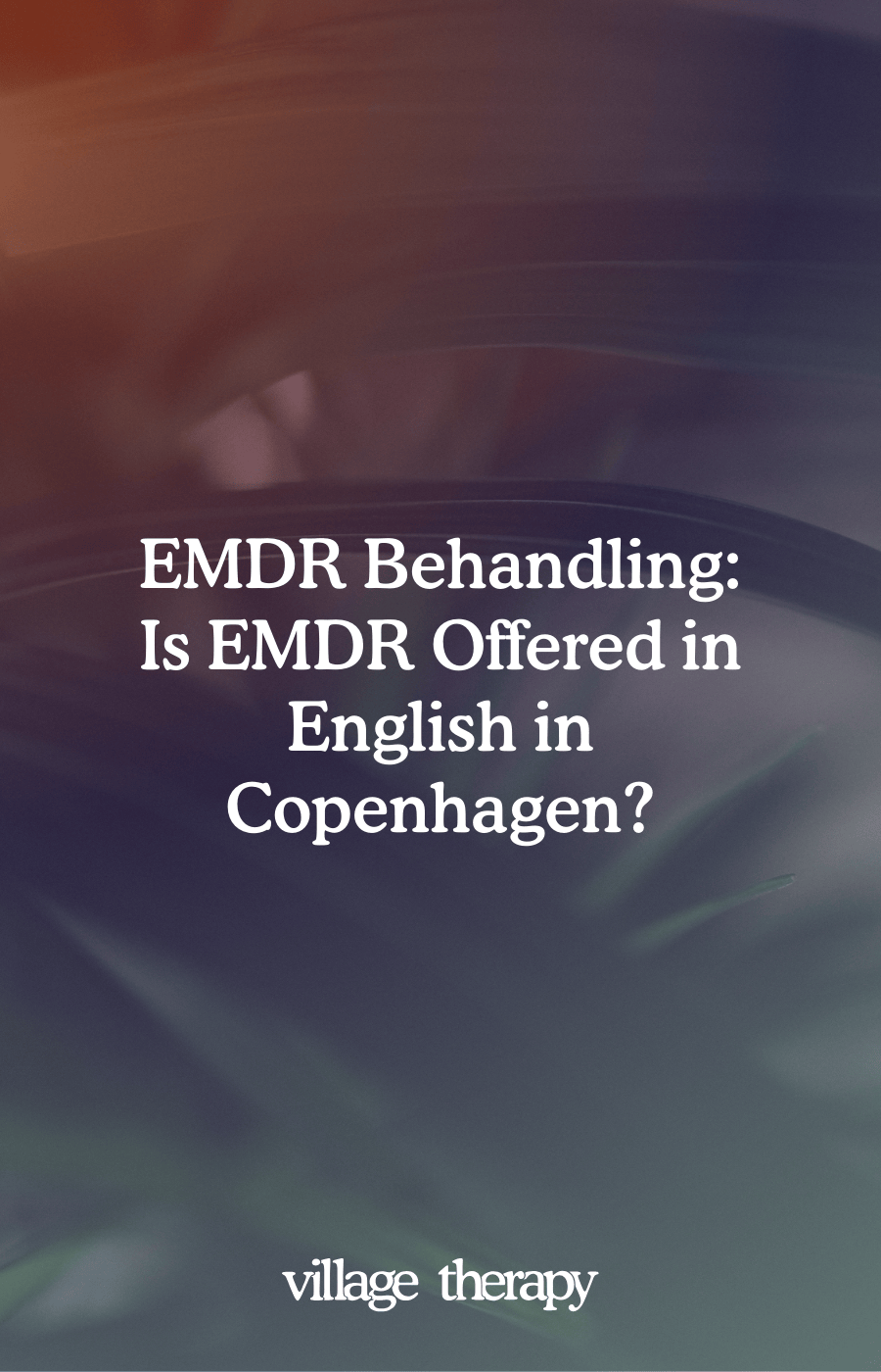 EMDR therapy